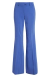 MICHAEL KORS MICHAEL KORS COLLECTION HAYLEE STRETCH VIRGIN WOOL BLEND FLARE LEG PANTS