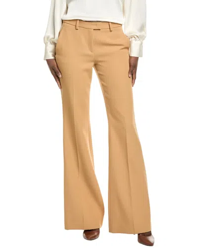 Michael Kors Collection Haylee Wool Flare Pant In Brown