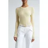 Michael Kors Collection Hutton Cashmere Rib Sweater In Parchment