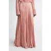 Michael Kors Collection Jamison Crushed Charmeuse Skirt In Multi