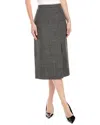 Michael Kors Collection Jaspe Wool Tweed Skirt In Gray