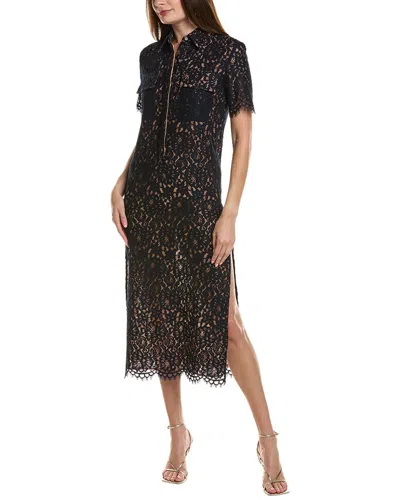 Michael Kors Collection Lace Silk-lined Shirtdress