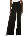 Michael Kors Collection Linen & Silk-blend Slouch Trouser In Black