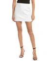 Michael Kors Collection Linen-blend Slice Mini Skirt In White