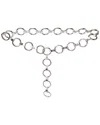 Michael Kors Marisa Leather Belt In Metallic