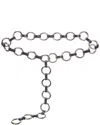 Michael Kors Collection Marisa Metal & Leather Belt
