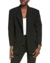 Shop Michael Kors Collection Mattie Wool Blazer In Black