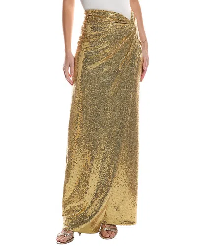 Michael Kors Collection Maxi Skirt In Gold