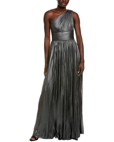Michael Kors Collection Metallic Goddess Gown In Black