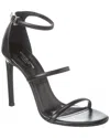 Michael Kors Collection Nadedge Runway Leather Sandal In Black