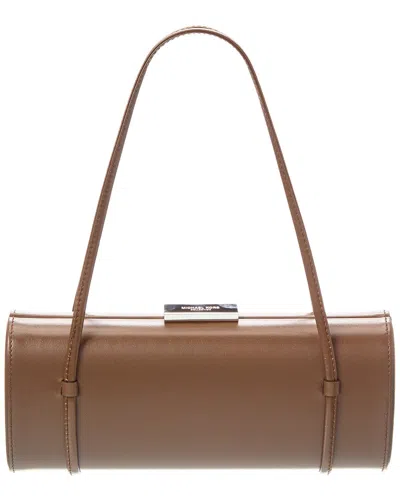 Michael Kors Collection Natalie Double Strap Leather Barrel Bag