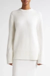 Michael Kors Collection Oversize Cashmere Tunic Sweater In Optic White