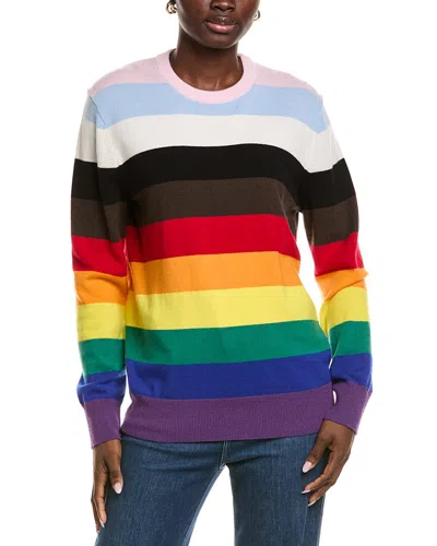 Michael Kors Collection Pride Cashmere Sweater In Multi