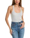 Michael Kors Collection Racerback Bodysuit In Grey