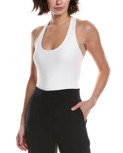 Michael Kors Collection Racerback Bodysuit In White