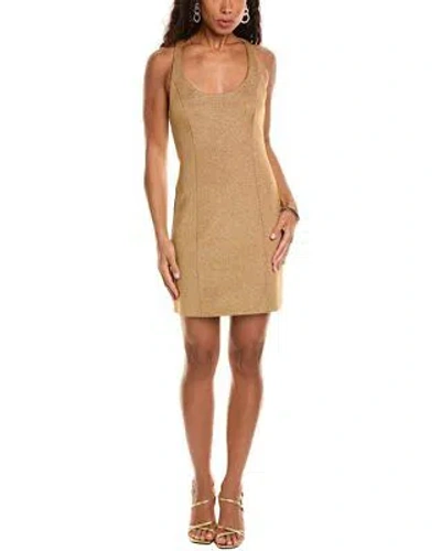 Pre-owned Michael Kors Collection Racerback Dress Women's In Gold