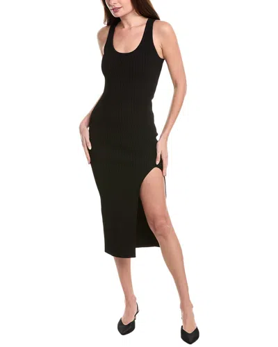 Michael Kors Collection Rib Tank Dress In Black