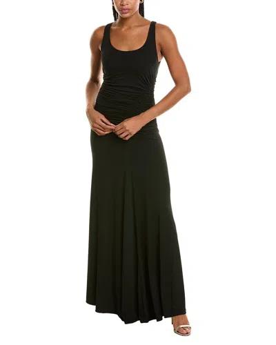 Michael Kors Collection Ruched Tank Gown In Black