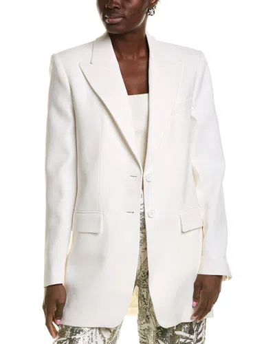 Michael Kors Collection Sable Boyfriend Jacket In White
