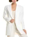 Michael Kors Collection Flare Sleeve Silk-blend Blazer In White