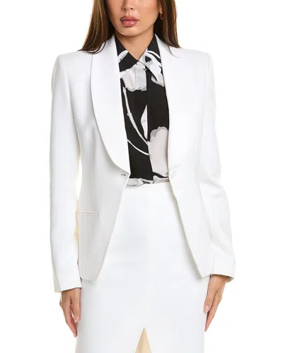 Michael Kors Collection Sable Shawl Jacket In White