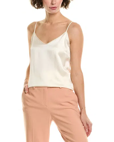 Michael Kors Collection Satin Charm Cami Shirt In White