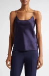 Michael Kors Collection Scoop Neck Camisole In Maritime