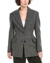 Michael Kors Collection Sculpted Tweed Wool Blazer