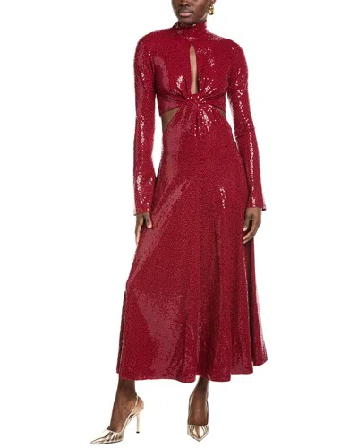 MICHAEL KORS MICHAEL KORS COLLECTION SEQUIN CUTOUT MIDI DRESS