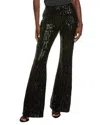 Michael Kors Collection Sequin Flare Pant In Animal Print