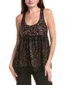 Michael Kors Collection Sequin Lace Silk-lined Top In Black