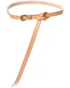 Michael Kors Collection Sharon Leather Belt In Brown