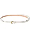 Michael Kors Collection Sharon Leather Belt In White