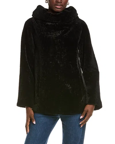 Michael Kors Collection Shearling Pullover In Black