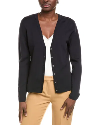 Michael Kors Collection Short Cashmere Cardigan In Blue