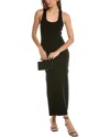 Michael Kors Collection Side Slit Cashmere Tank Dress In Black