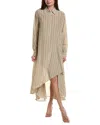 Michael Kors Collection Silk Caftan Dress In Neutral