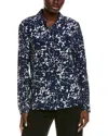 Michael Kors Collection Silk Hansen Shirt In Multi