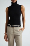 MICHAEL KORS MICHAEL KORS COLLECTION SLEEVELESS CASHMERE TURTLENECK jumper