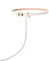 Michael Kors Collection Square Roller Buckle Leather Belt