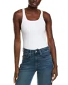 Michael Kors Collection Tank Bodysuit In White