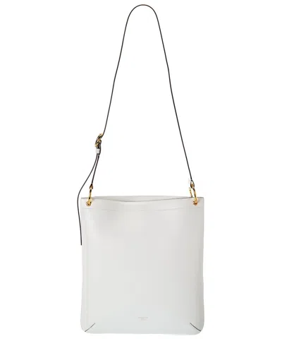 Michael Kors Collection Tate Large Leather Crossbody Tote In White