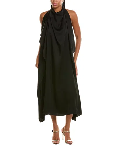 Michael Kors Collection Techcharm Halter Dress In Black