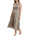 Michael Kors Collection Techno Charm Pleated Midi Dress