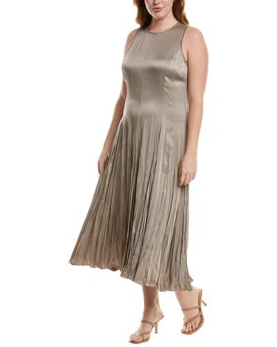Michael Kors Collection Techno Charm Pleated Midi Dress