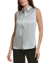 Michael Kors Collection Techno Charm Top In Gray
