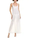Michael Kors Collection Tiered Maxi Dress In White