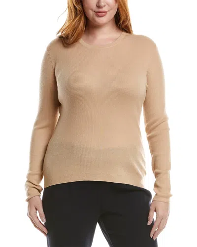 Michael Kors Collection Tissue Hutton Cashmere T-shirt In Brown