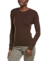 Shop Michael Kors Collection Tissue Hutton Cashmere T-shirt In Brown