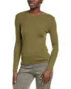 Shop Michael Kors Collection Tissue Hutton Cashmere T-shirt In Green